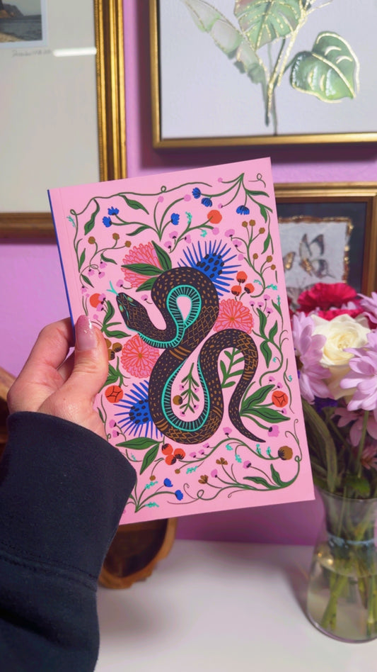 Charmed Snake Layflat Notebook