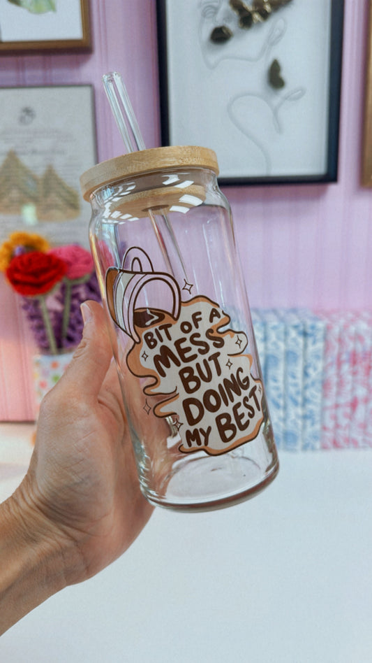 Doing My Best 20 oz Glass