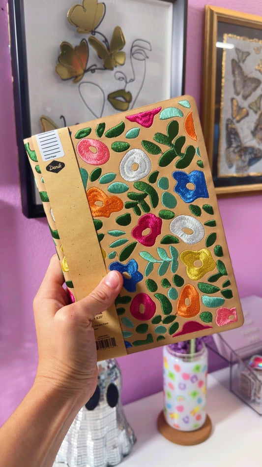 Spring Garden Embroidered Journal