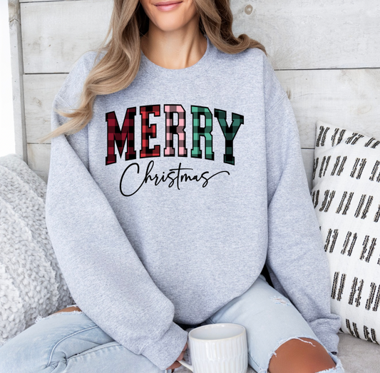 Merry Christmas Crewneck (Sport Grey)