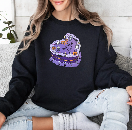 Halloween Girlie Crewneck (black)