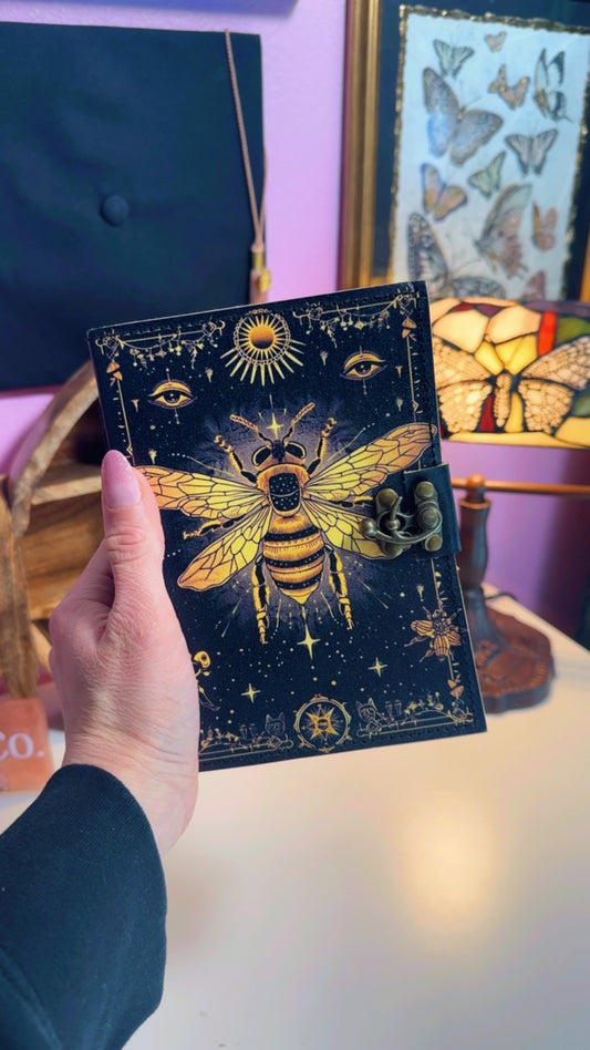 Golden Bee Leather Journal