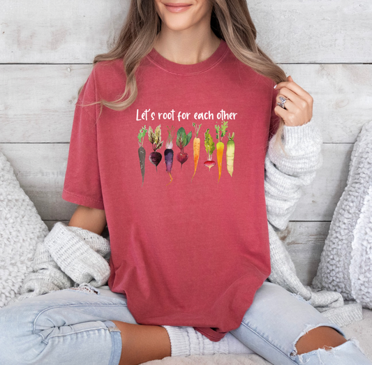 Let’s Root for Each other T-shirt (Crimson)