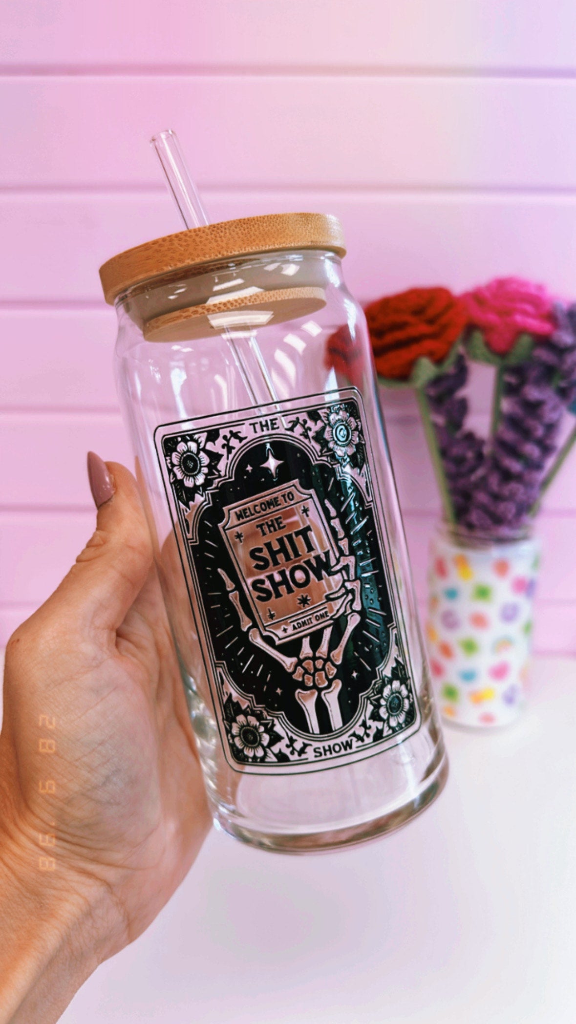 Shit Show 20 oz Glass Can