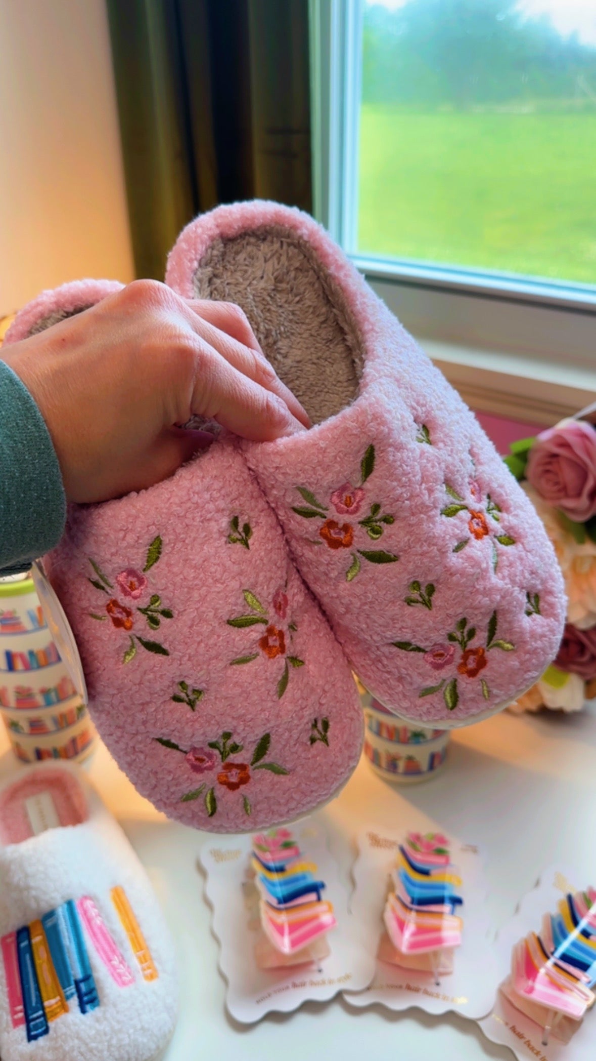 Whimsical Flower Slippers