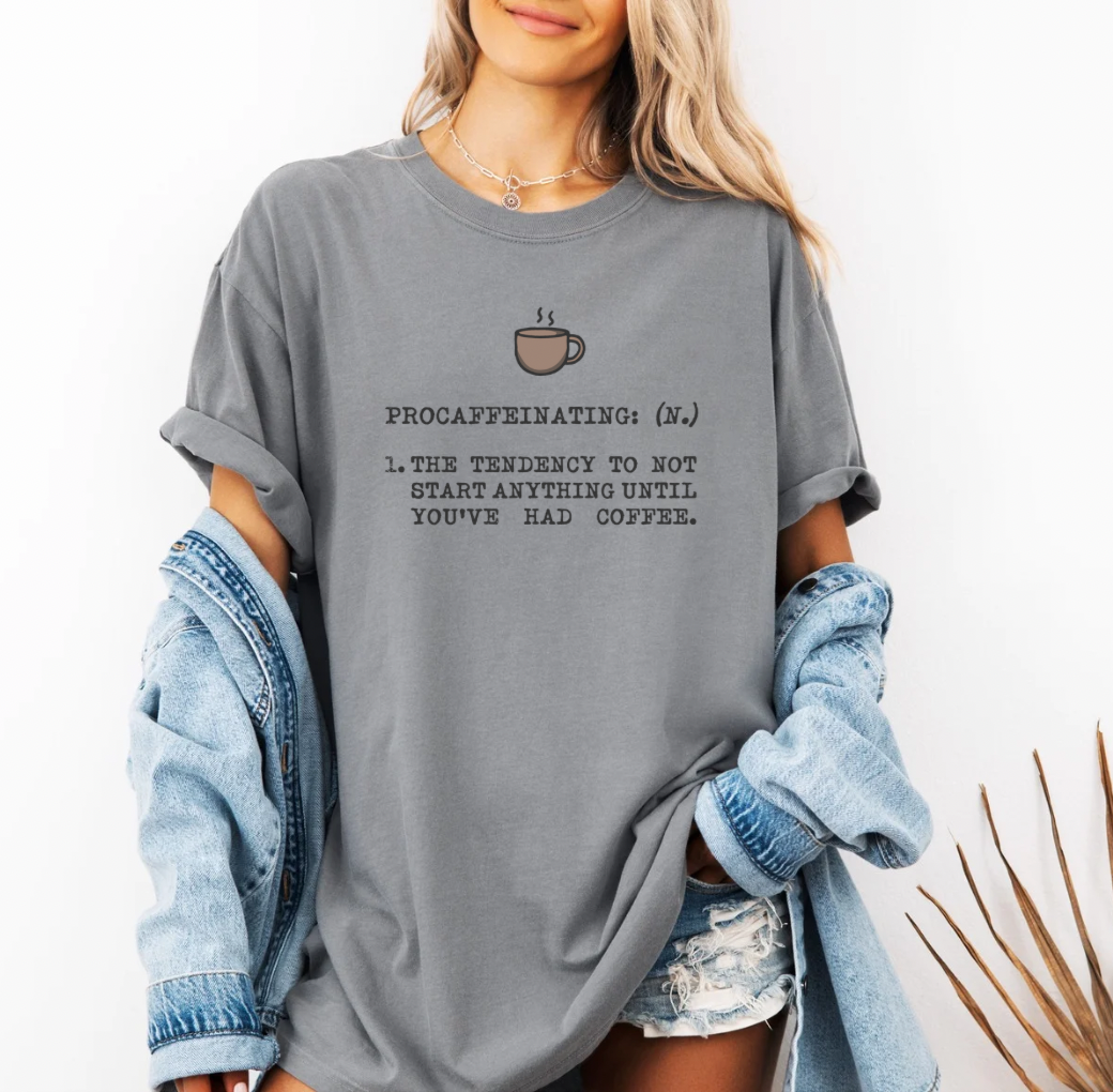 Procaffeinating T-shirt (Gray)