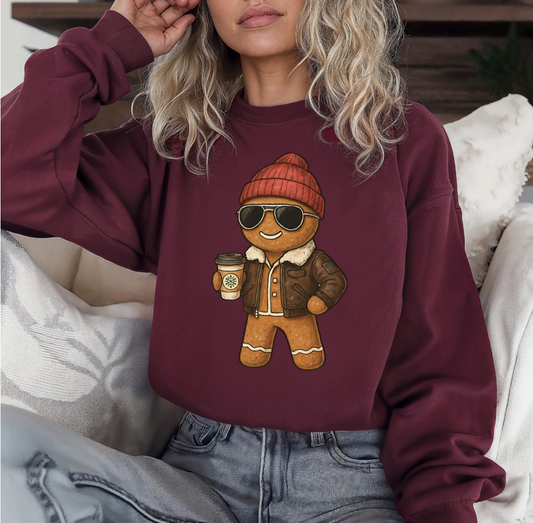 Cool Gingy Crewneck (Maroon)