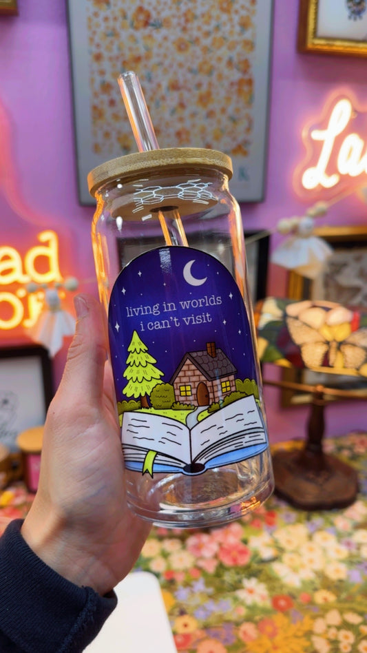 Living in Worlds I Can’t Visit 20 oz Glass