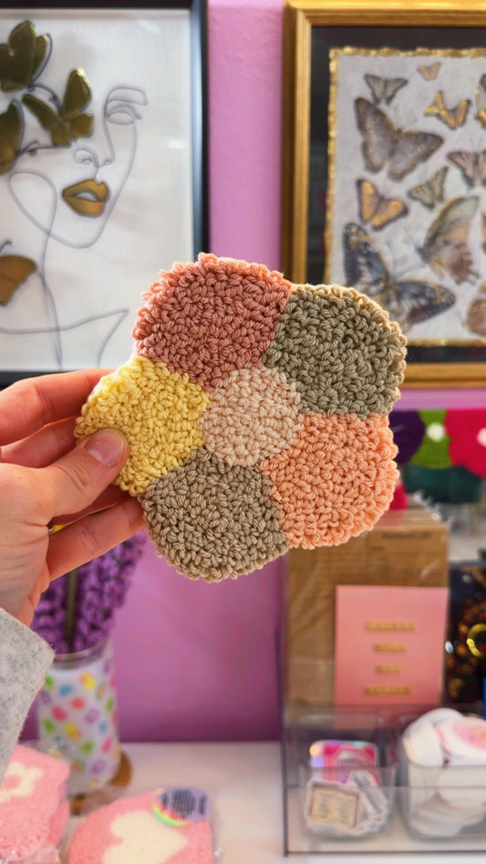 Pastel Flower Handmade Coaster