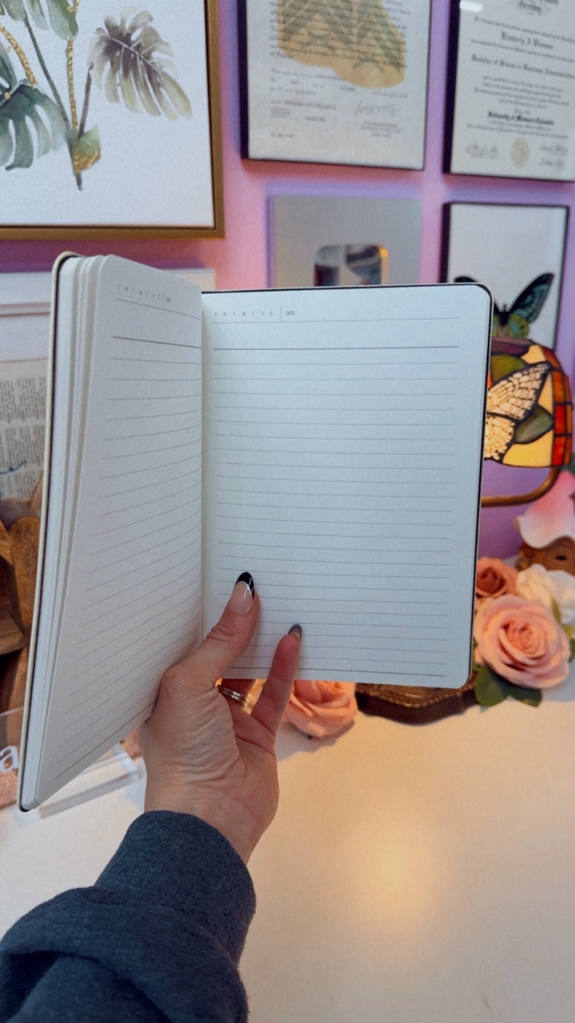 Boots Embroidered Journal Notebook
