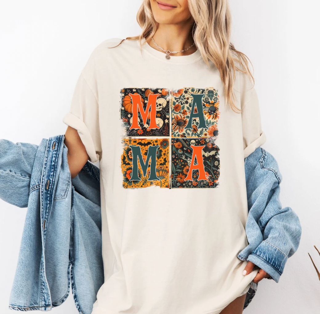 Spooky Mama T-shirt (Ivory)