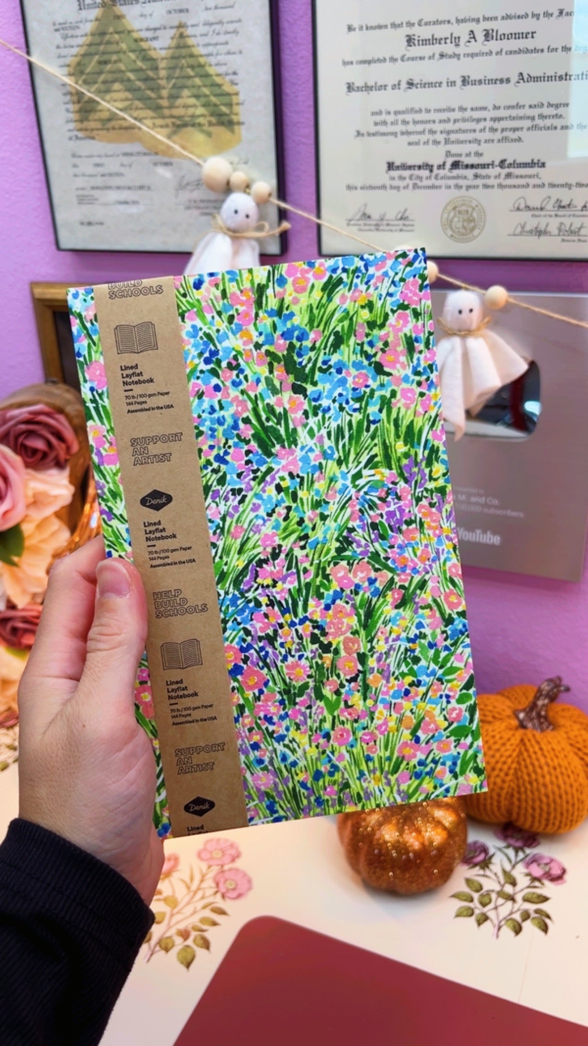 Spring Wildflowers Layflat Journal