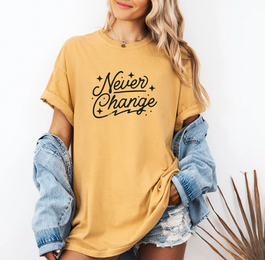 Never Change T-shirt (Mustard)