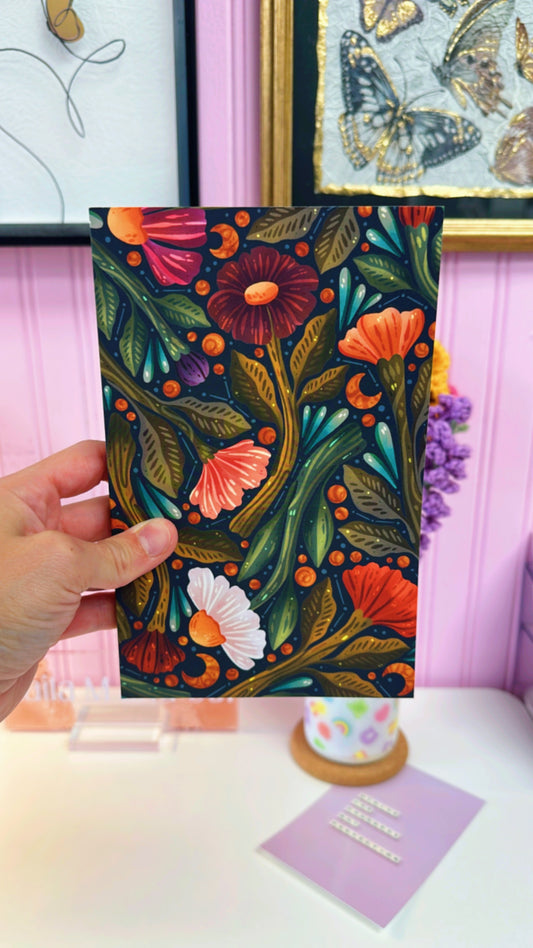 Nightly Floral Journal Notebook