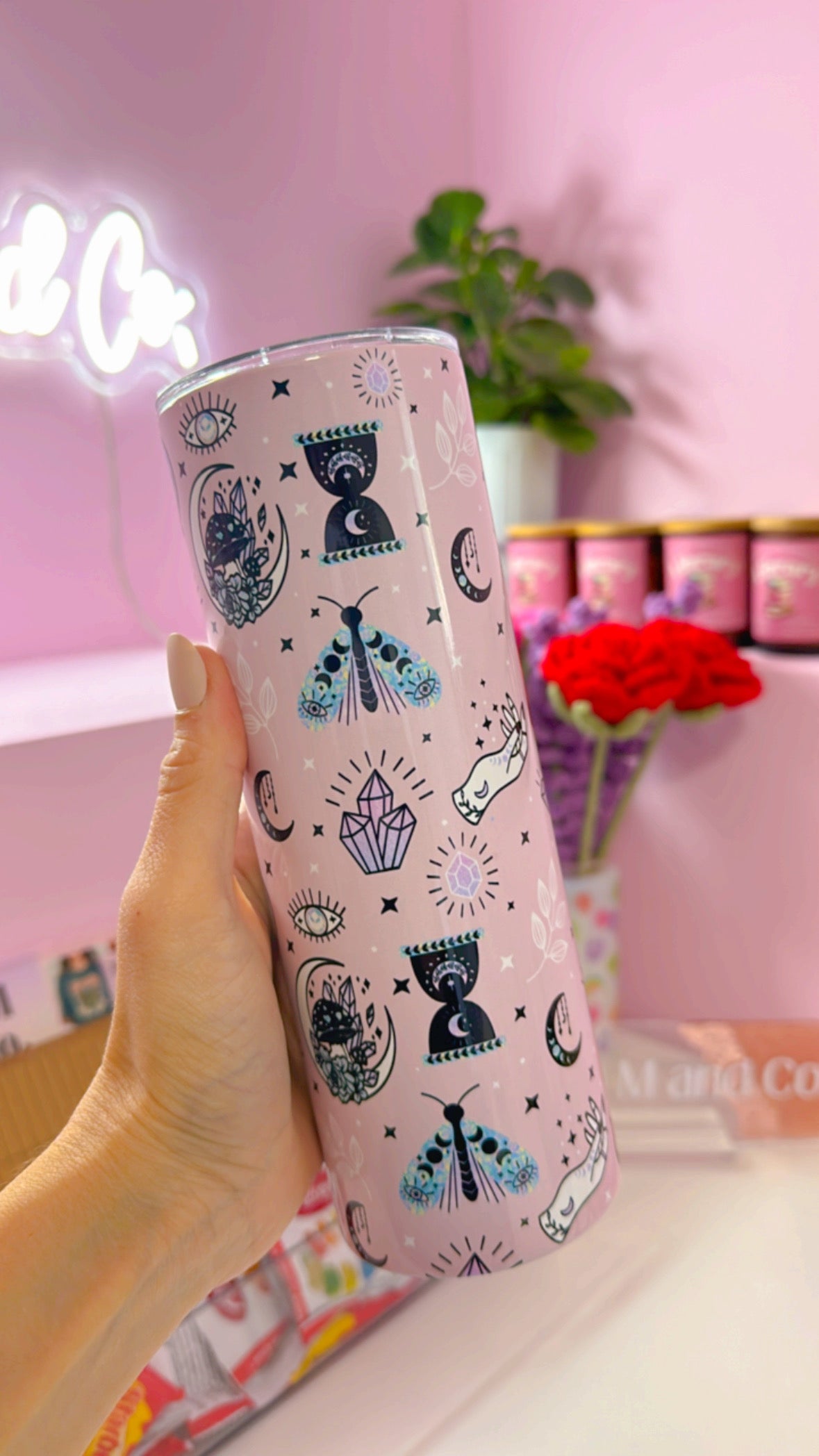 Mystic and Magical Pink 20oz Insulated Tumbler