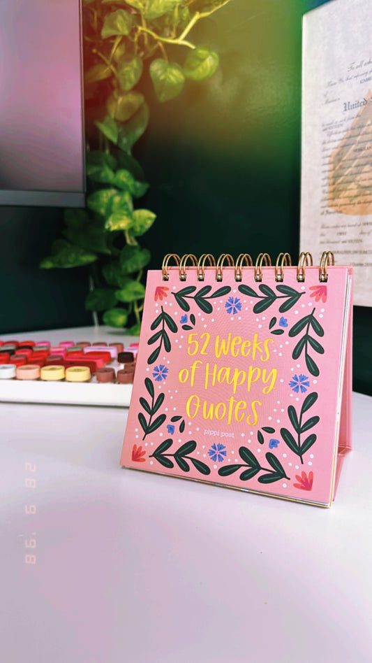 52 Weeks of Happy Quotes Desk Flip Calendar