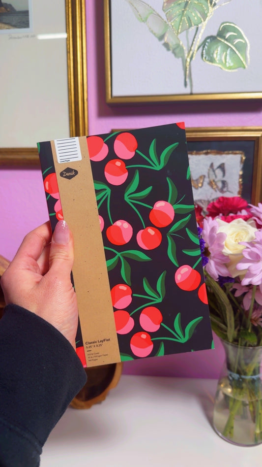 Cherries Layflat Notebook