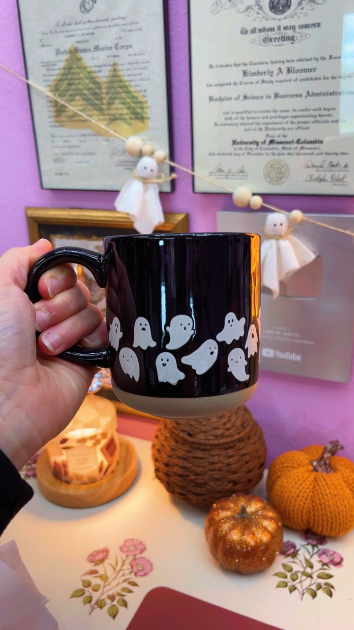 Ghostlike Stoneware Mug (14 oz)