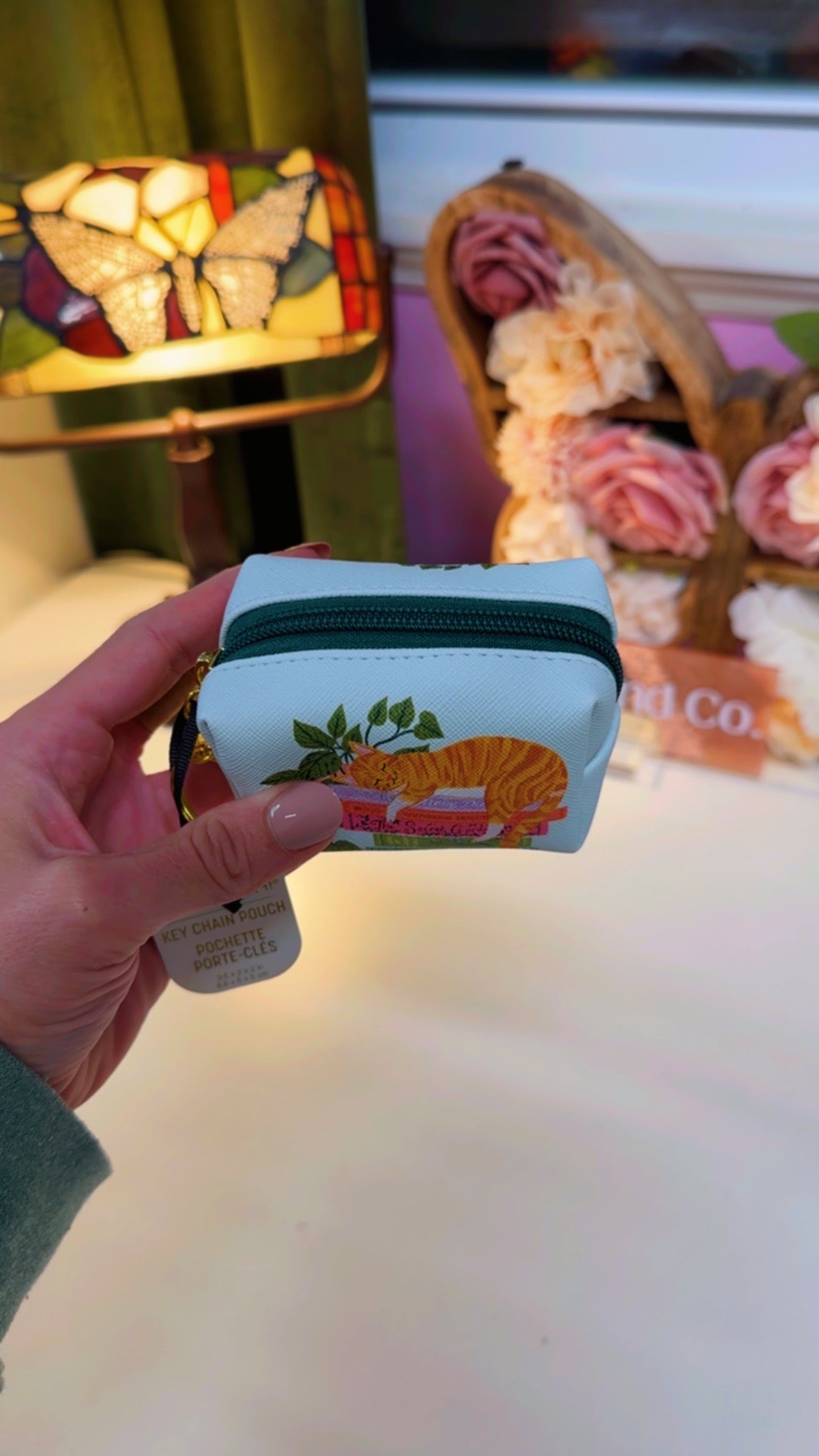 Cozy Reader Key Chain Pouch