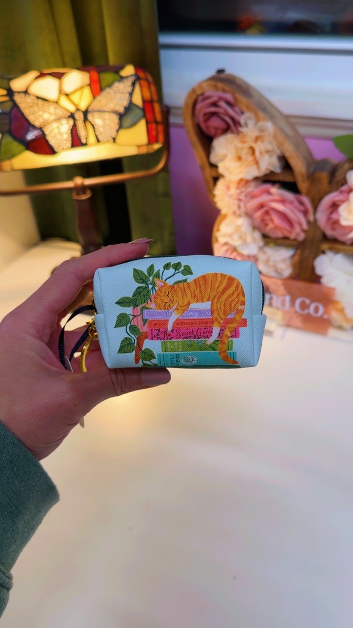 Cozy Reader Key Chain Pouch