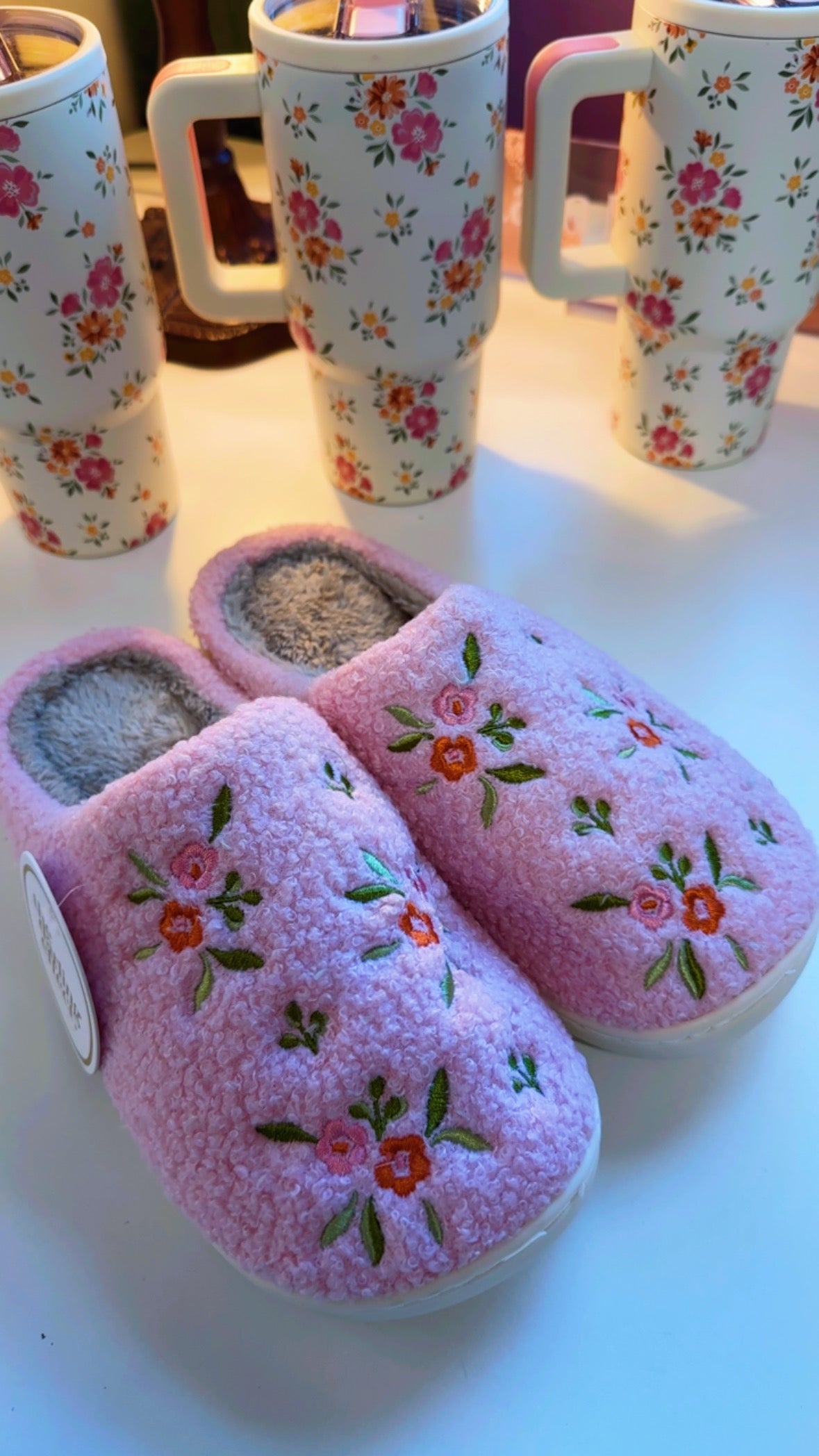 Whimsical Flower Slippers
