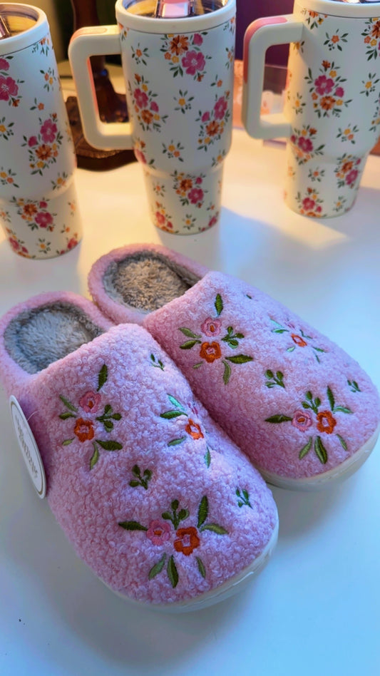 Whimsical Flower Slippers