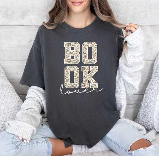 Book Lover T-shirt (Heather Grey)