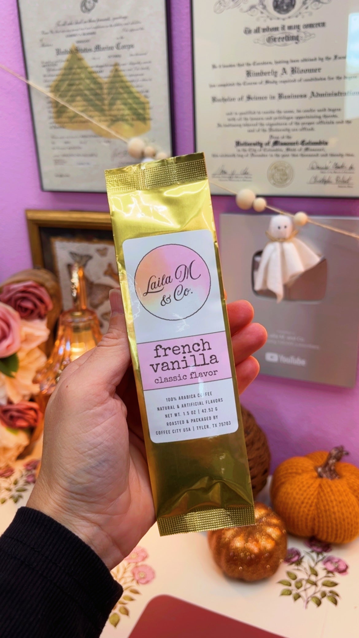 Laila M & Co. French Vanilla Coffee Sampler — 1.5 oz