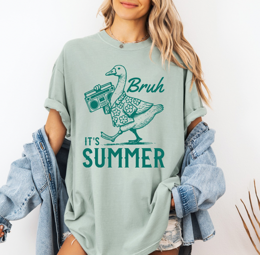 Bruh it’s Summer T-shirt (Dusty Blue)