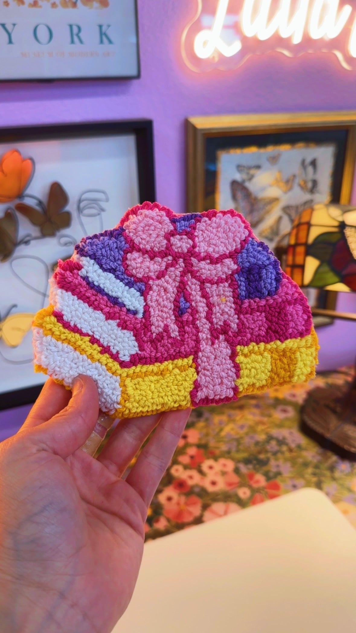 Book Stack Mug Rug Coaster