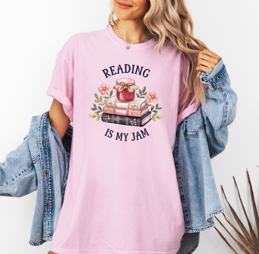 Reading is my Jam T-shirt (Pink)