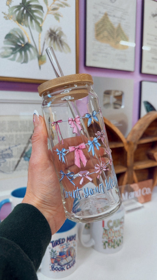 Counting Blessings 20 oz Glass