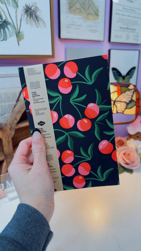 Cherries Layflat Notebook
