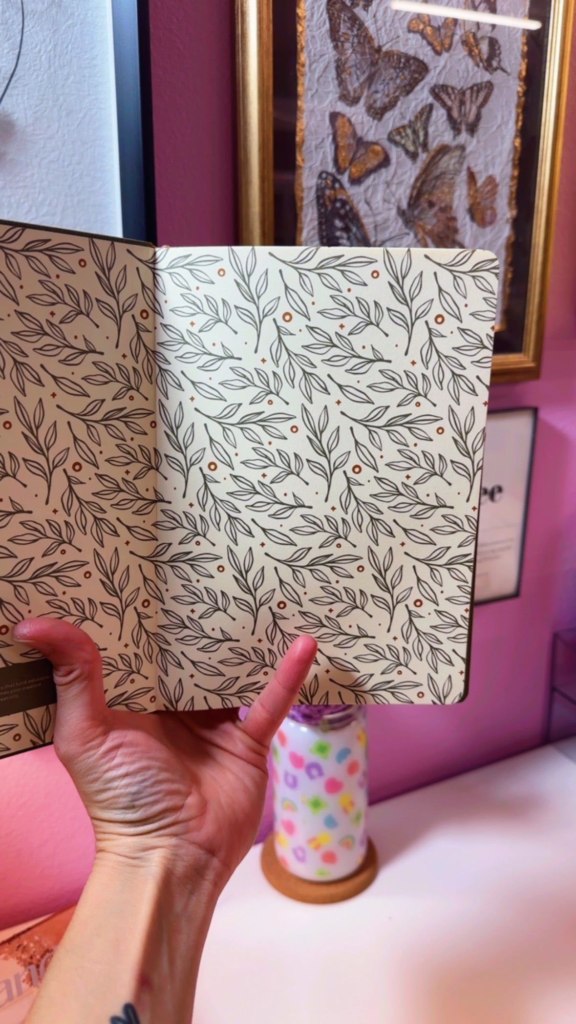 Embroidered Deer Hardcover Notebook