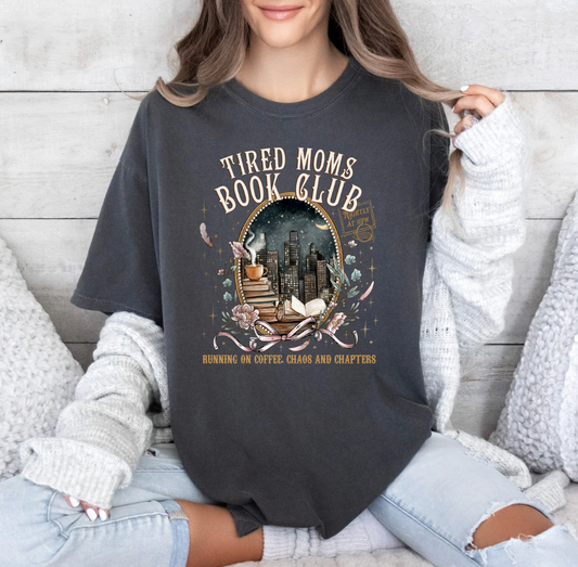 Tired Moms Book Club T-shirt (Heather Grey)