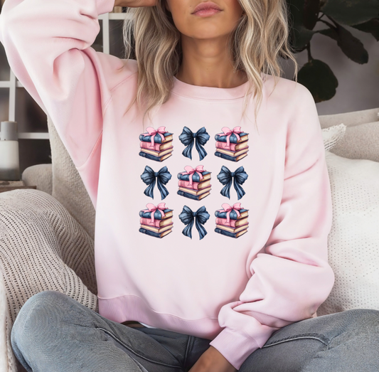 Coquette Books Crewneck (pink)