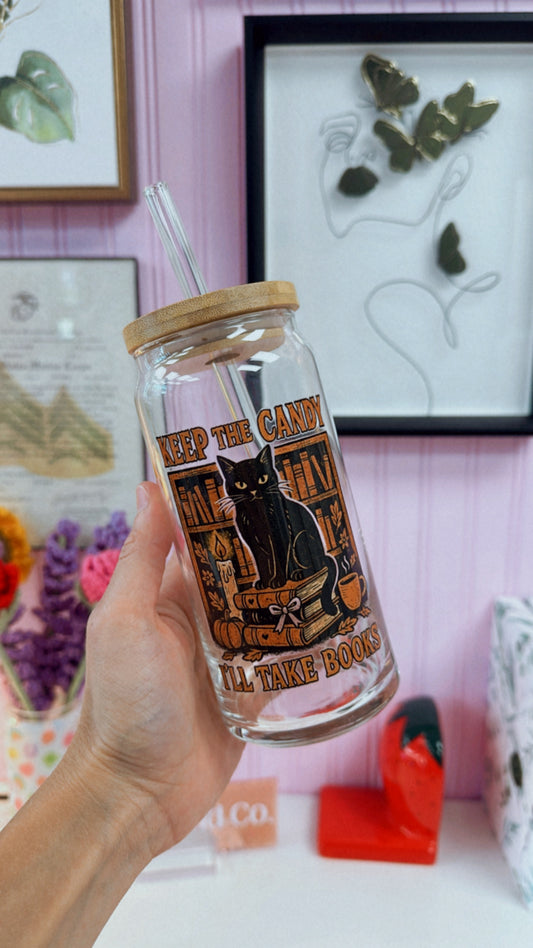 I’ll Take Books 20 oz Glass