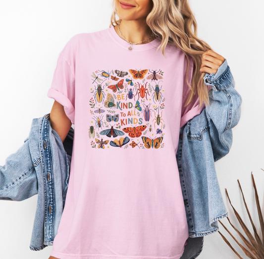 Be Kind to All Kinds T-shirt (Pink)