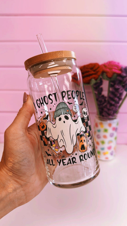 I Ghost People 20 oz Glass Can