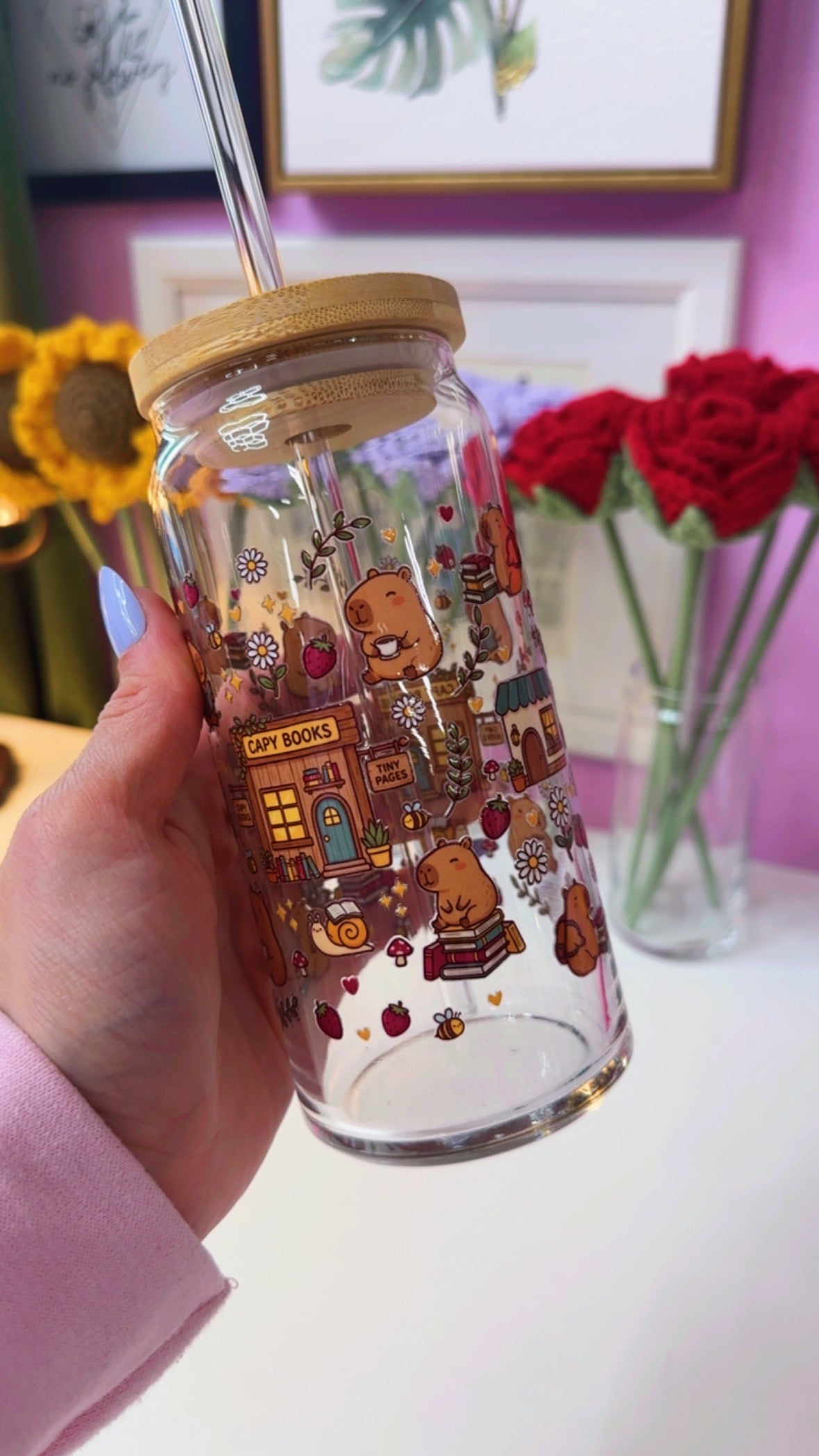Cappy Books 20 oz Glass Can