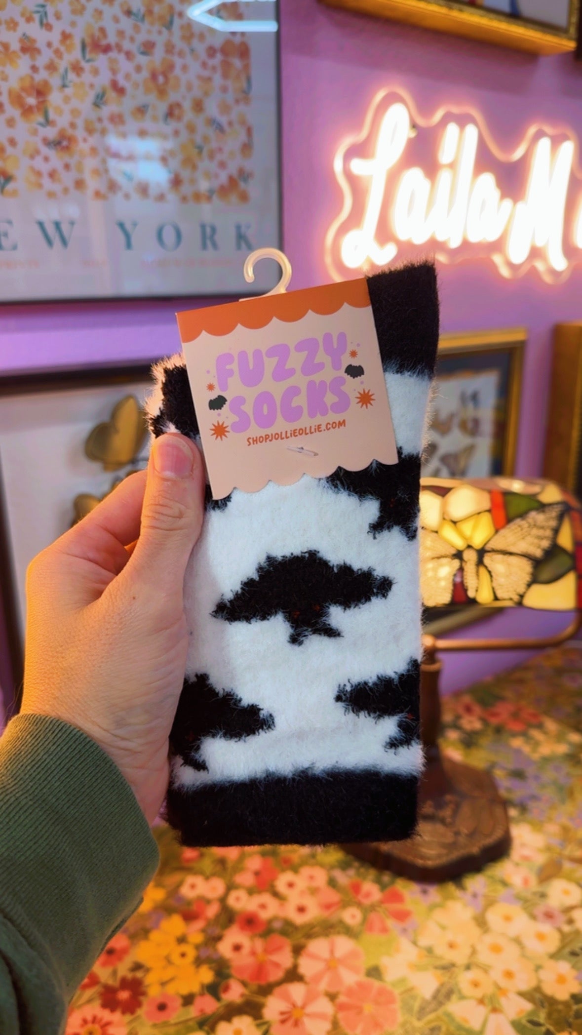 Mothman Fuzzy Socks