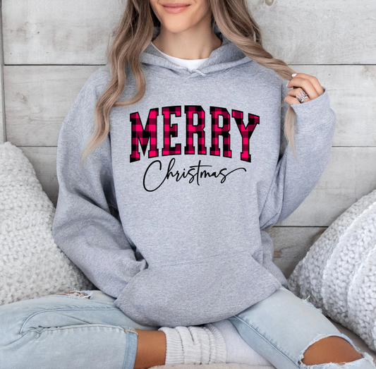 Merry Christmas Hoodie (Grey)