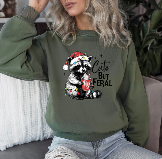 Cute but Feral Crewneck (Green)