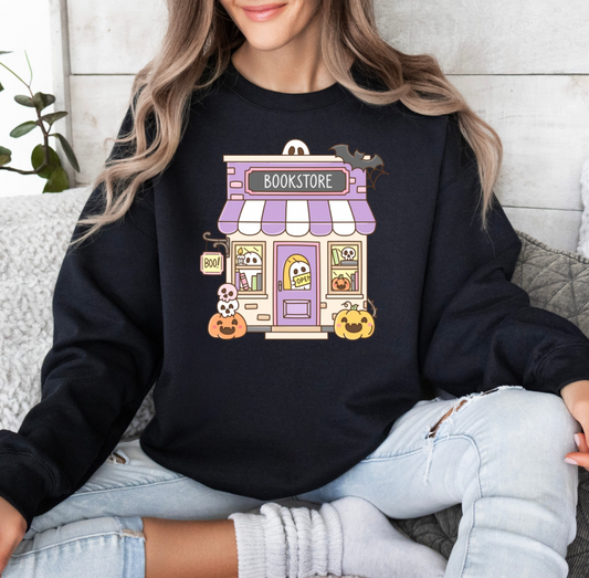 Spooky Bookstore Crewneck (Black)