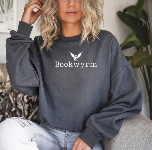 Bookwyrm Crewneck (Heather Grey)