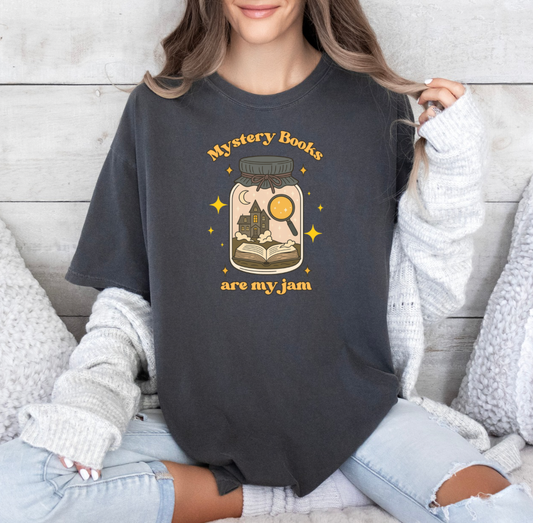 Mystery Book Jam T-shirt (Heather Grey)