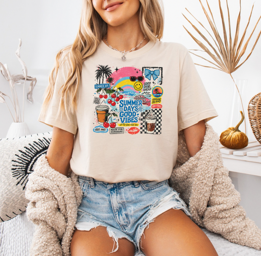 Summer Days T-shirt (Ivory)
