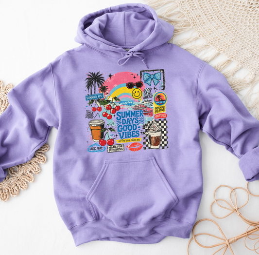 Summer Days Hoodie in Lavender