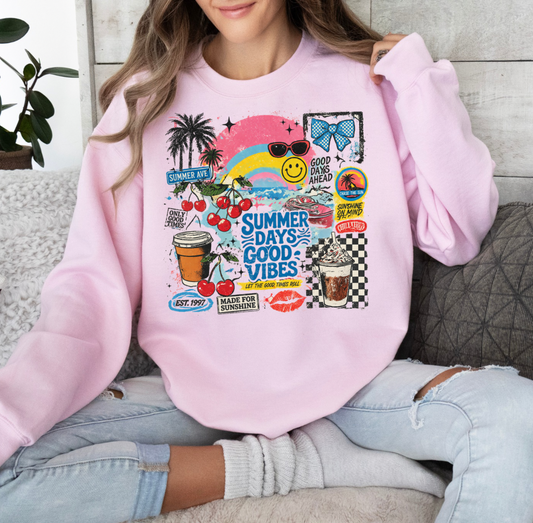 Summer Days Crewneck (Pink)