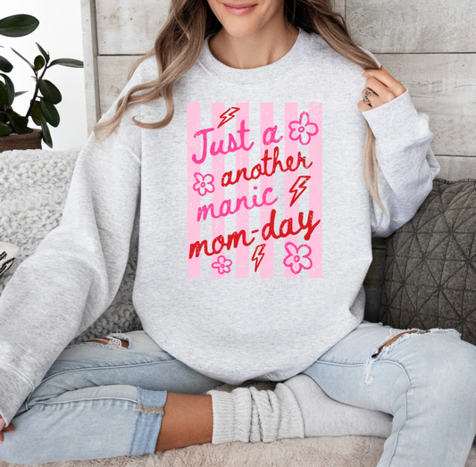 Just Another Manic Mom-Day Crewneck (Ash)